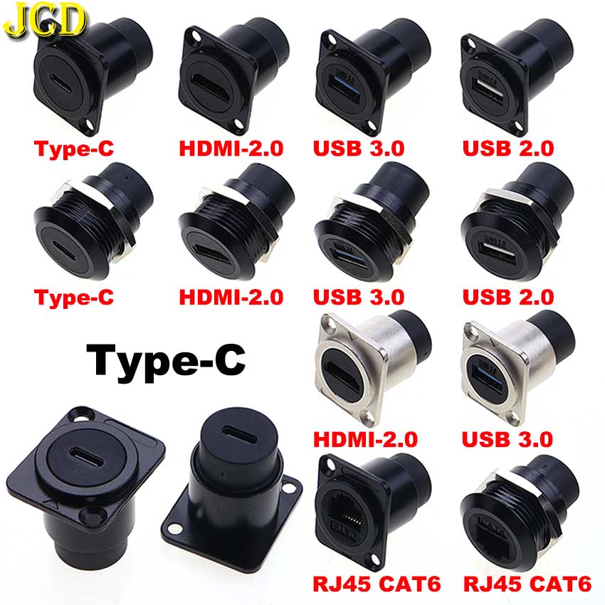 RJ45 USB 2.0 3.0 HDMI-2.0 Type - Transmission Jack Adapter ulasan dan harga