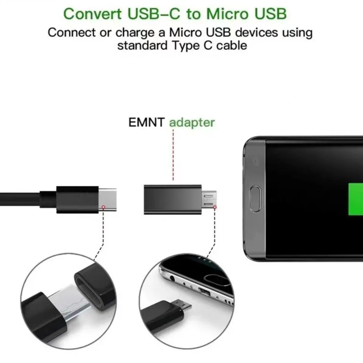 USB Type C Female to Micro USB - Transmission Jack Adapter ulasan dan harga