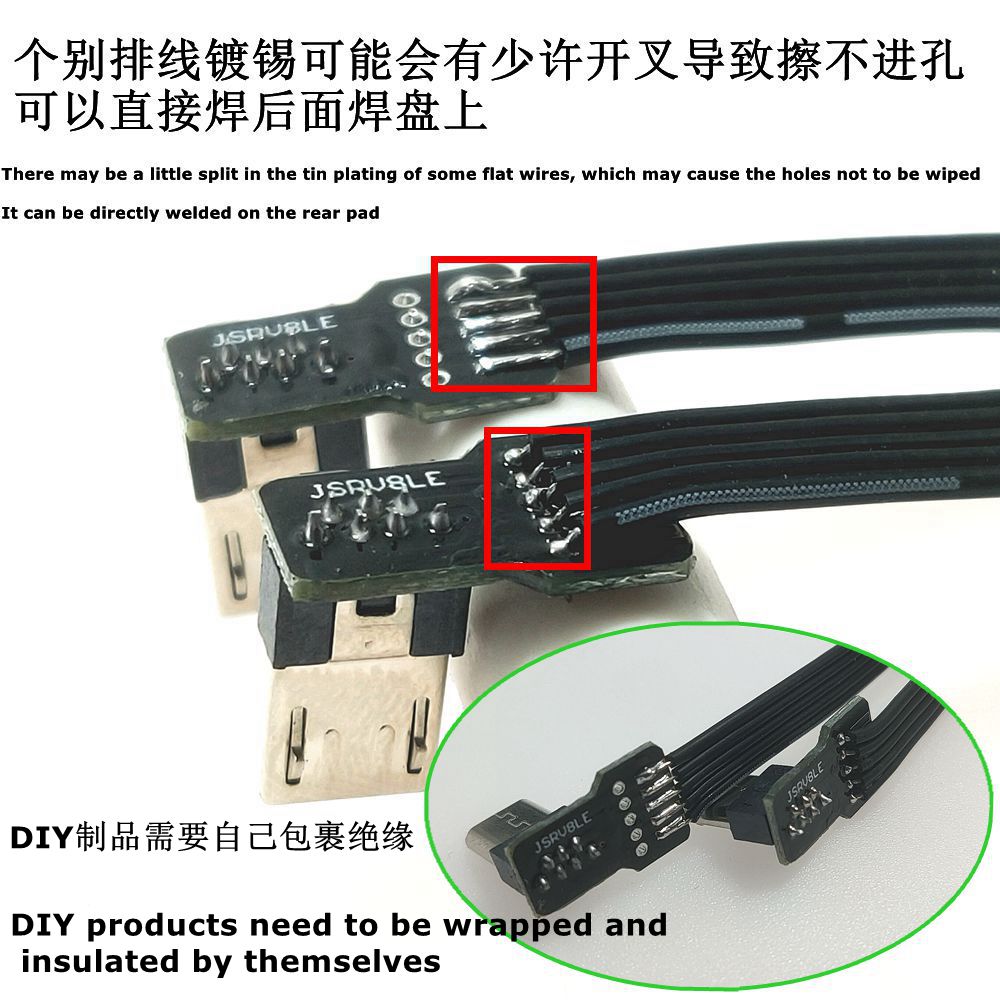 2PCS DIY mini USB 2.0 Male Plu - Transmission Jack Adapter ulasan dan harga