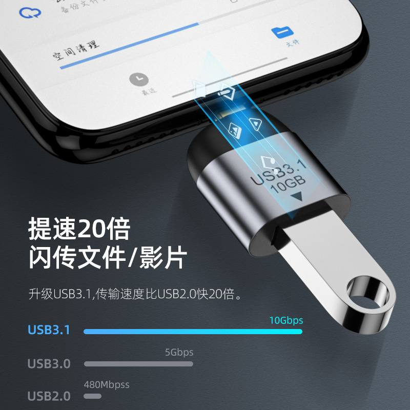 For TYPE-C to USB3.1 female in - Transmission Jack Adapter ulasan dan harga